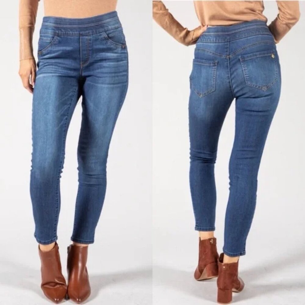 NEW! Democracy "Ab"solution Pull-On Glider Ankle Length Blue Jeans Jeggings